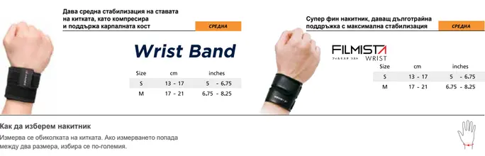 накитници ZAMST и FILMISTA