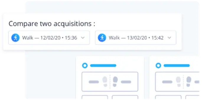 анализ на движение - сравнение на два анализа във времето