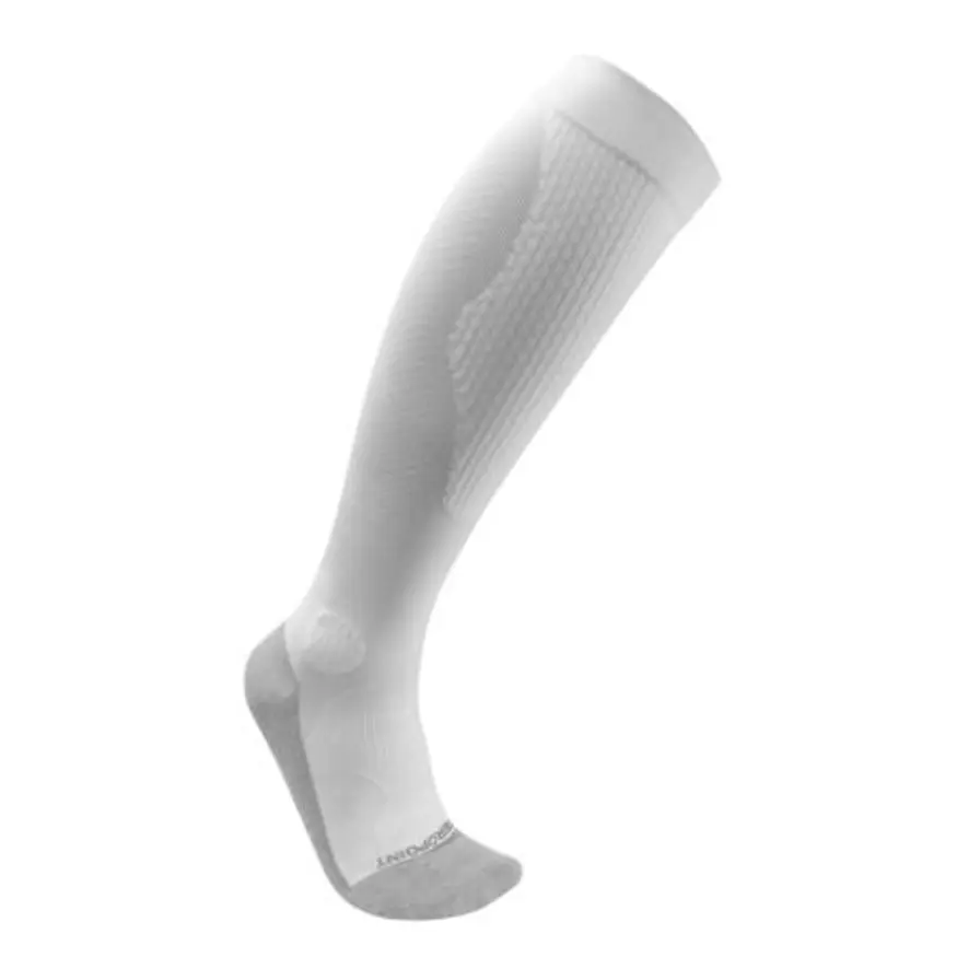 Компресиращи мъжки чорапи Hybrid Silver white